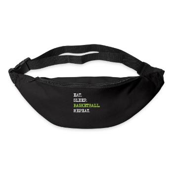 Basketball disant slogan cadeau passe-temps - Sac banane - noir - Devant