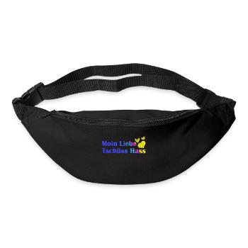 Amour moin, au revoir La haine coeur romantique cadeau - Sac banane - noir - Devant