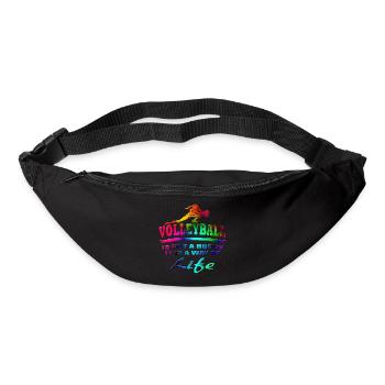 Volley-ball - Sac banane - noir - Devant