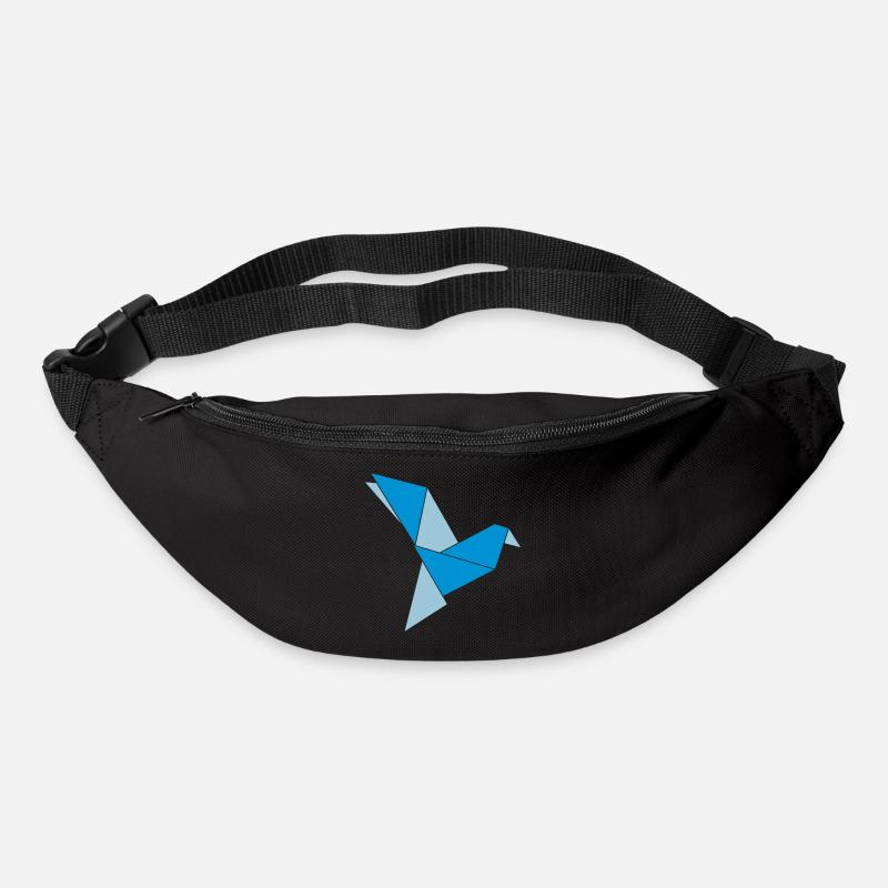 origami bird - Bum bag - black