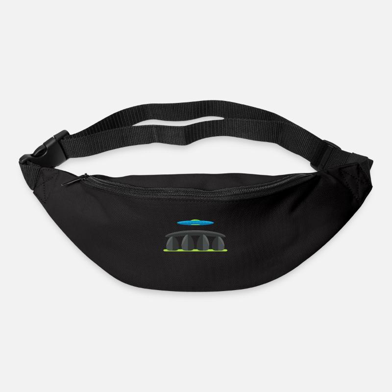 stonehenge ufo - Gürteltasche - Schwarz