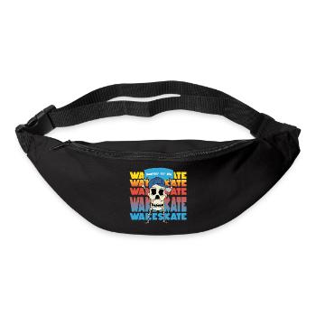 Boarder for life wakeskate Wassersport Motiv Skull - Gürteltasche - Schwarz - Vorne