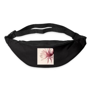 Minimalistische Blume Aquarell Beige - Gürteltasche - Schwarz - Vorne
