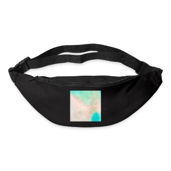 Atoll beach watercolor beige nature - Bum bag - black - Front