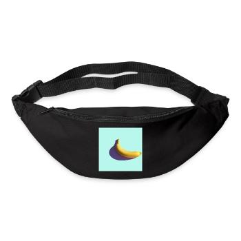 Abstrakte Banane Minimalismus Aquarell - Gürteltasche - Schwarz - Vorne