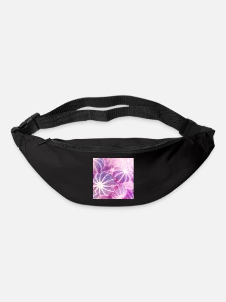 Summer cactus watercolor minimalism - Bum bag - black