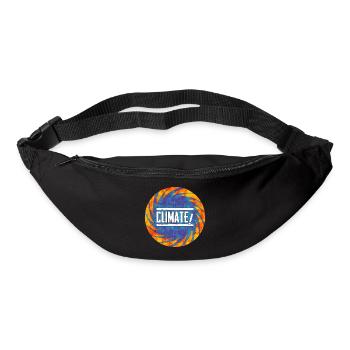 Conception de protestation contre le changement climatique - Sac banane - noir - Devant