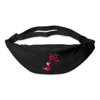 Chinese Zodiac Sign Snake - Gift Idea - Bum bag - black - Front
