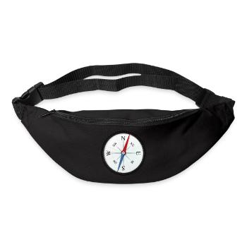Compass sailing come to its destination. - Bum bag - black - Front