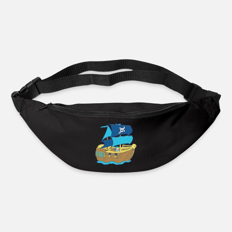 Pirate Boat - Gürteltasche - Schwarz