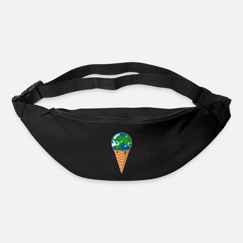 Erde Eis Wissenschaft Klimaschutz Klimawandel - Gürteltasche - Schwarz