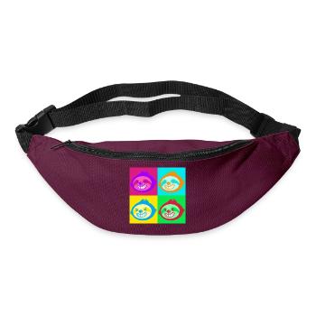 Lazy Pop-Art Portrait - Bum bag - burgundy - Front