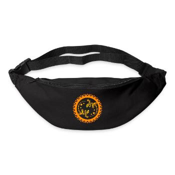 Maori Pair of Lizards in Sun Black Gift Idea - Bum bag - black - Front
