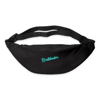 Waldbader Wald Waldbaden Bäume Natur Geschenk - Gürteltasche - Schwarz - Vorne