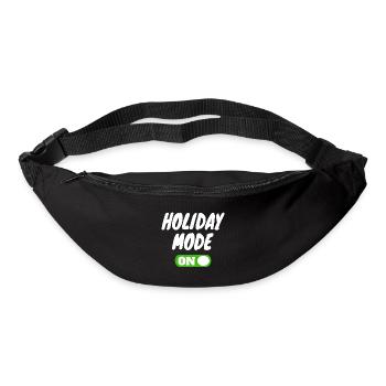Holiday Mode on Feiertag Ferien Urlaub - Gürteltasche - Schwarz - Vorne