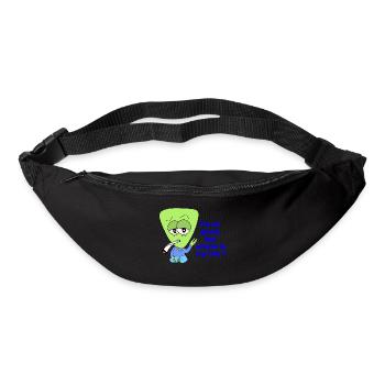funny stoner alien - Bum bag - black - Front