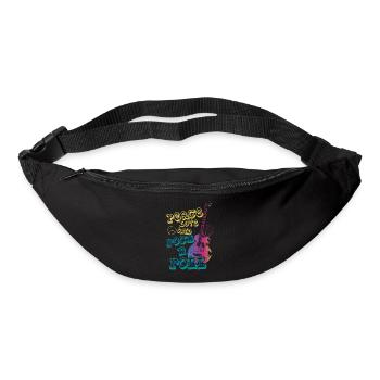 Amour et Paix et Rock'n'Roll - Sac banane - noir - Devant