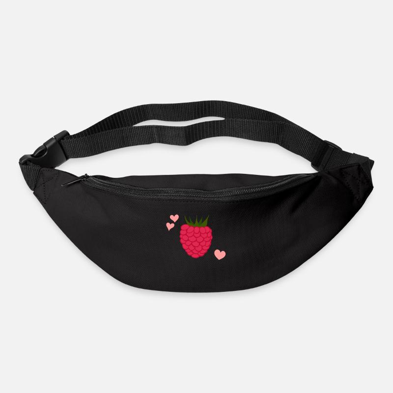 Himbeere - Gürteltasche - Schwarz
