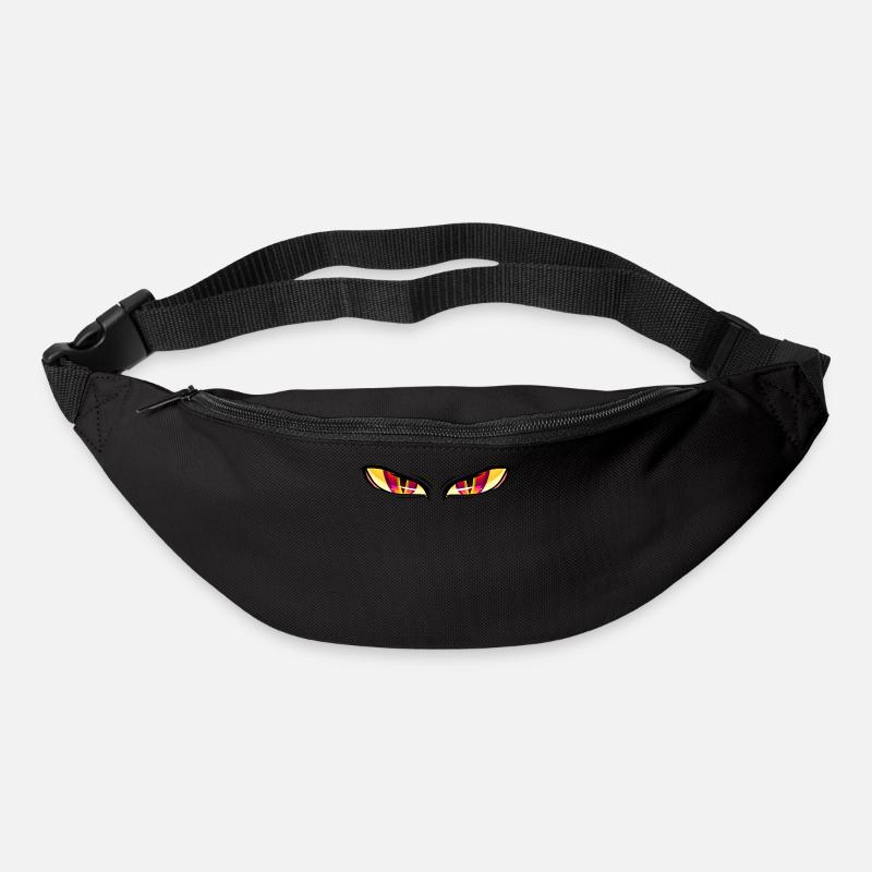 Yeux lion mort - Sac banane - noir