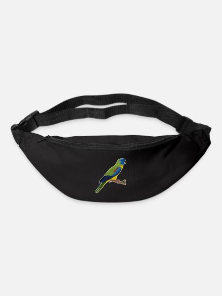 jz.birds parakeet bird design - Bum bag - black