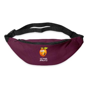 Apricot funny saying fruits man woman child - Bum bag - burgundy - Front
