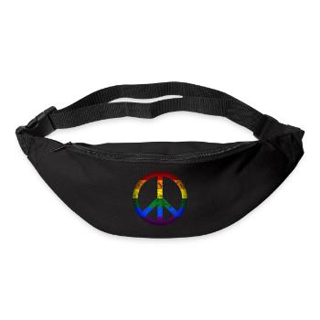 Peace Gay Sign Symbol - Gürteltasche - Schwarz - Vorne