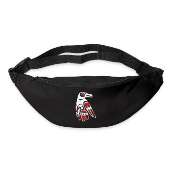 Haida Raven Funny Gift Idea - Bum bag - black - Front