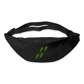 Grüne Schritte - Gürteltasche - Schwarz - Vorne