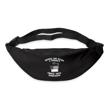 Project Project Manager Funny Sayings Humorous - Bum bag - black - Front