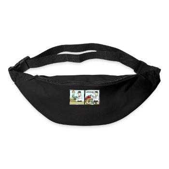 Cartoon Fussball Fussballer Comic Lustig Witzig - Gürteltasche - Schwarz - Vorne