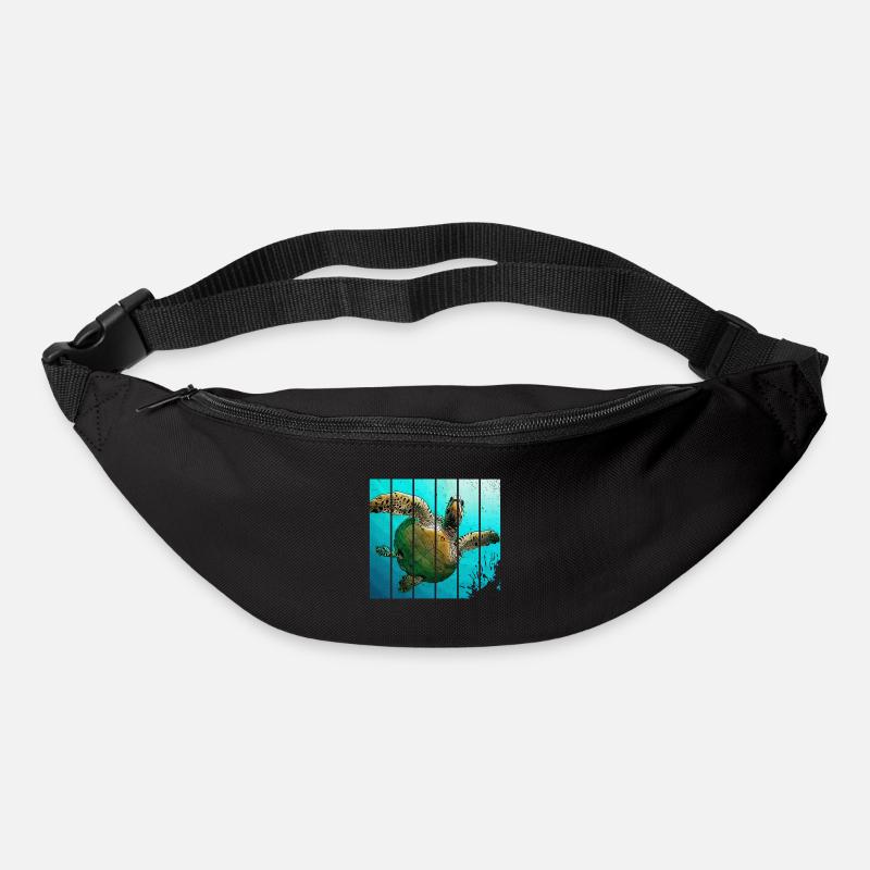 Schildkröte - Gürteltasche - Schwarz