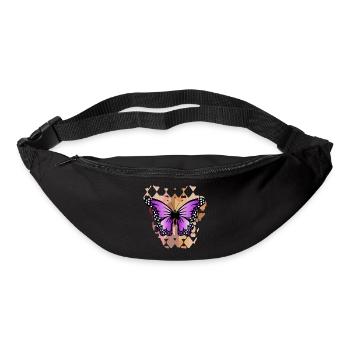 Schmetterling - Gürteltasche - Schwarz - Vorne