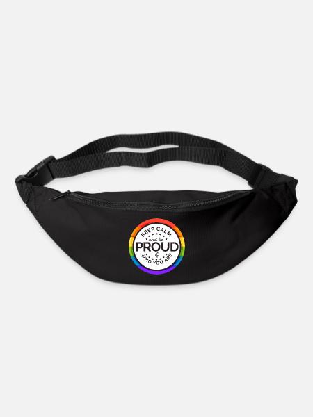 Keep Clam and be proud of who you are - Bum bag - black