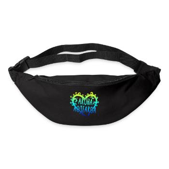 Maori Aroha Aotearoa Siver Fern Herz-Geschenkidee - Gürteltasche - Schwarz - Vorne