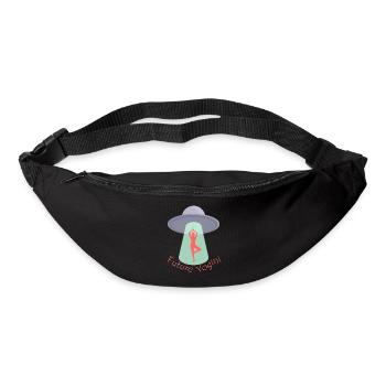 Future Yogini mit Ufo - Gürteltasche - Schwarz - Vorne