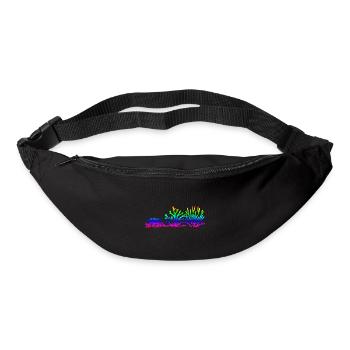 Idée de cadeau de tatouage tribal de plongeur corail maori - Sac banane - noir - Devant