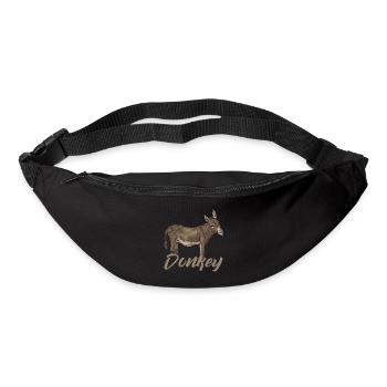 Donkey animal animal lover animal lover animal love idea - Bum bag - black - Front