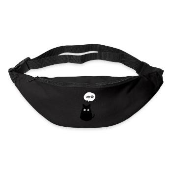 Chat - Sac banane - noir - Devant