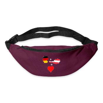 Germany Austria gift - Bum bag - burgundy - Front