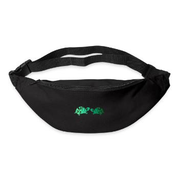 Maori turtle couples in love green gift - Bum bag - black - Front
