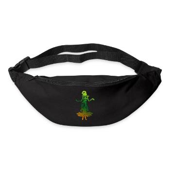 Hawaii hula dancer Polynesian Tribal Tattoo - Bum bag - black - Front