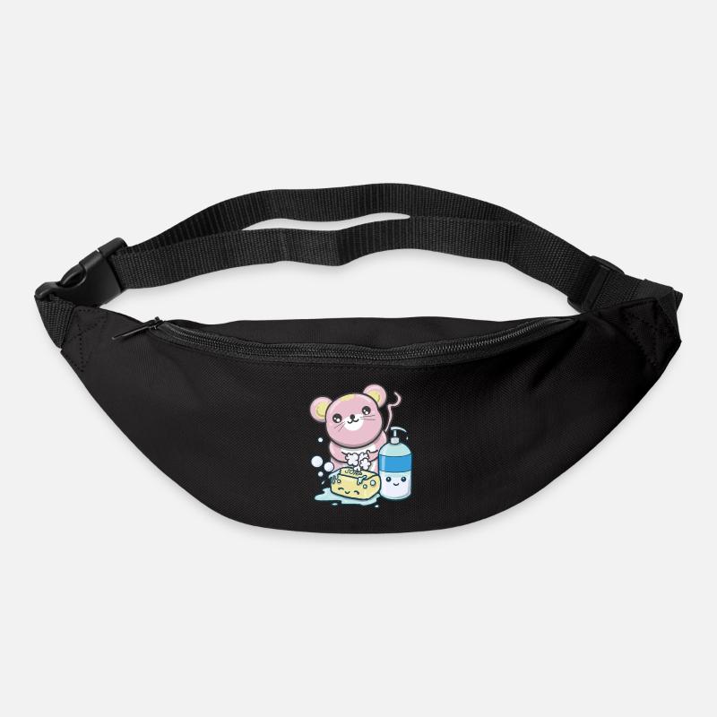 Kawaii Mouse - Mouse Wash Hands - Bum bag - black