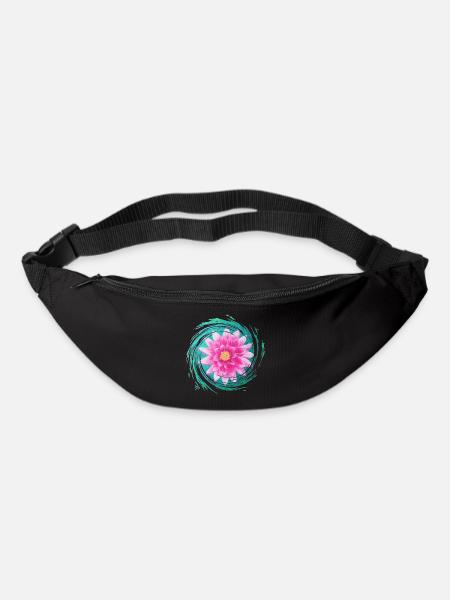 Leuchtender Lotus - Sonja Ariel von Staden - Gürteltasche - Schwarz