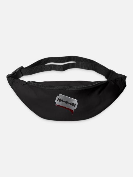 Rasierklinge - Gürteltasche - Schwarz