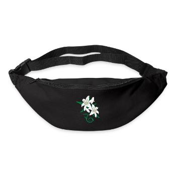 Lilienblüten Tattoo Geschenkidee - Gürteltasche - Schwarz - Vorne