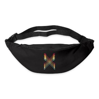 Pfeil Und Bogen - Gürteltasche - Schwarz - Vorne