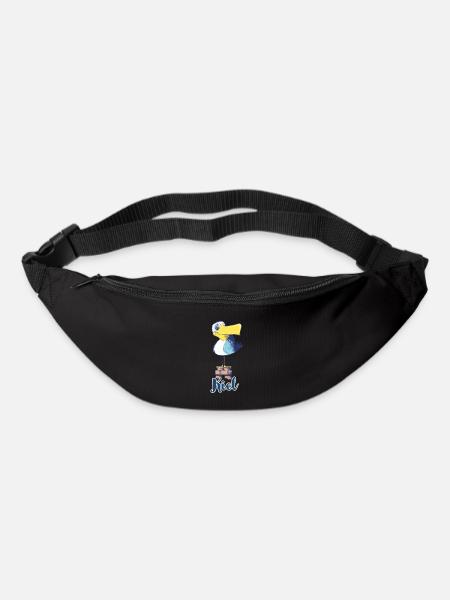 Freche Kiel Möwe - Gürteltasche - Schwarz