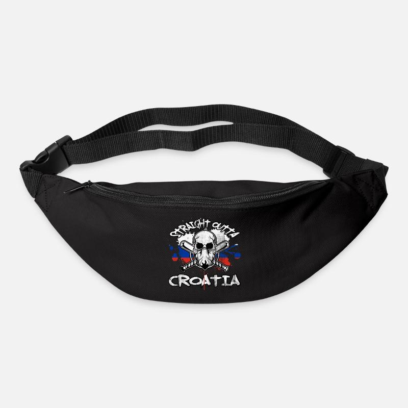 Kroatien - Gürteltasche - Schwarz