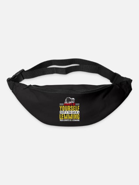 Always Be A Lemming - Lemminge - Gürteltasche - Schwarz