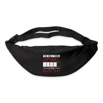 The Only Thing Fear Is The River Card Tshirt - Bum bag - black - Front